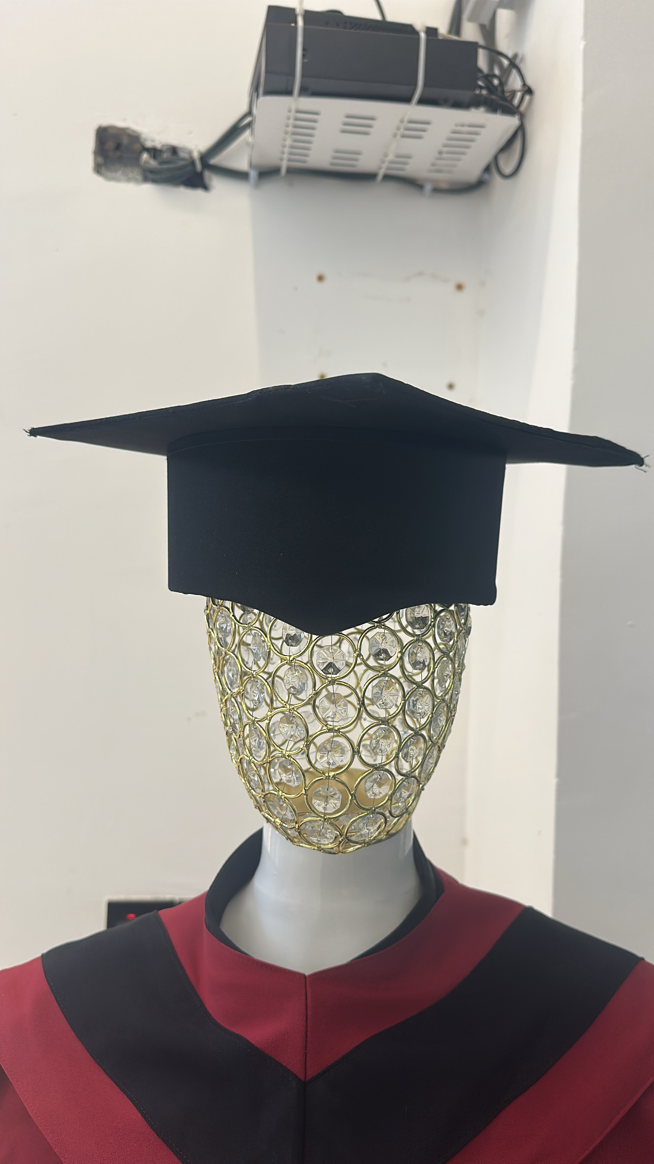 شكل القبعة المختارة